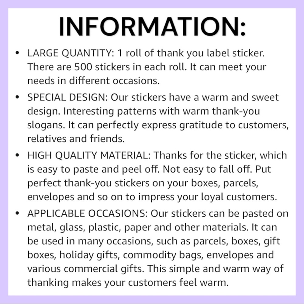 🆕THANKS SO MUCH! FOR MAKING MY LITTLE BUSINESS BLOOM. GET MORE REVIEWS! 1 ROLL - Picture 6 of 12